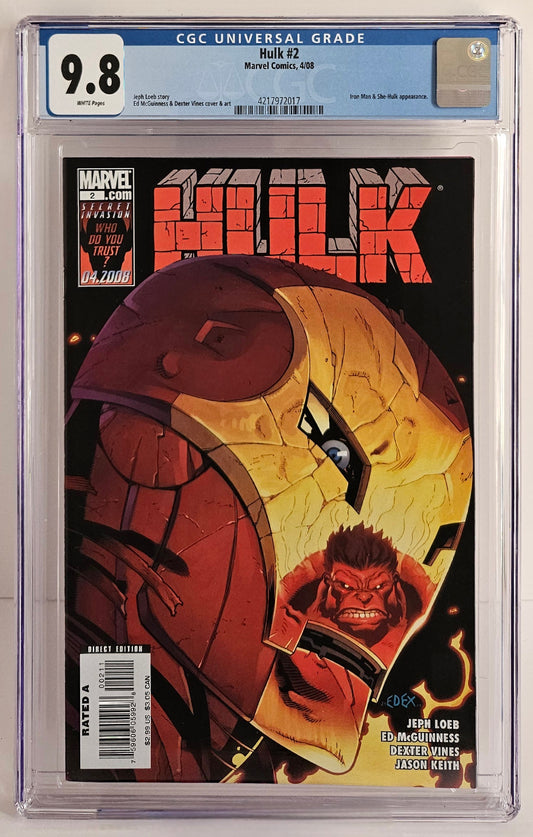 CGC 9.8 Hulk #2