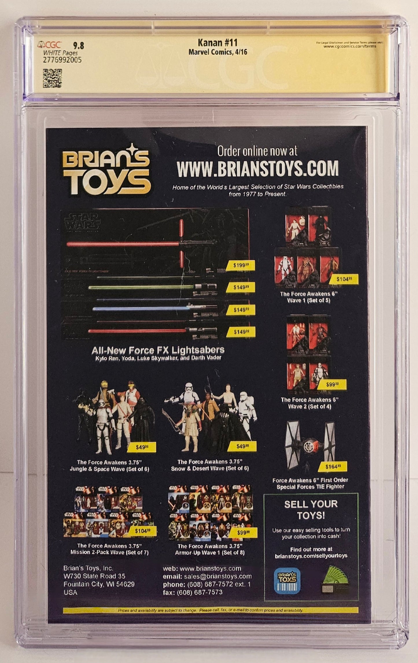 CGC SS 9.8 Kanan #11