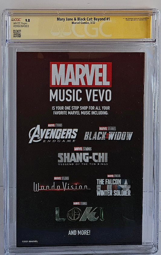 CGC SS 9.8 Mary Jane & Black Cat: Beyond #1 Campbell
