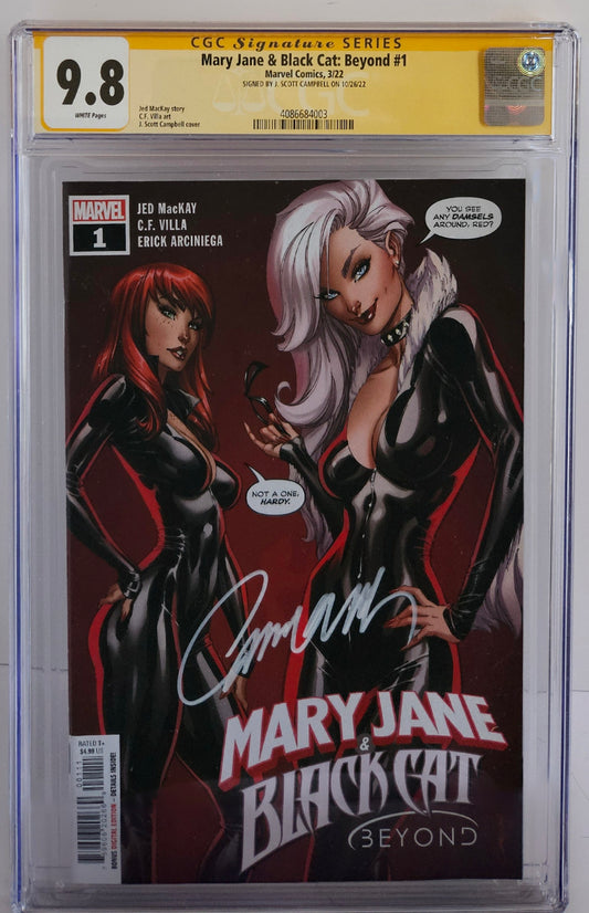 CGC SS 9.8 Mary Jane & Black Cat: Beyond #1 Campbell