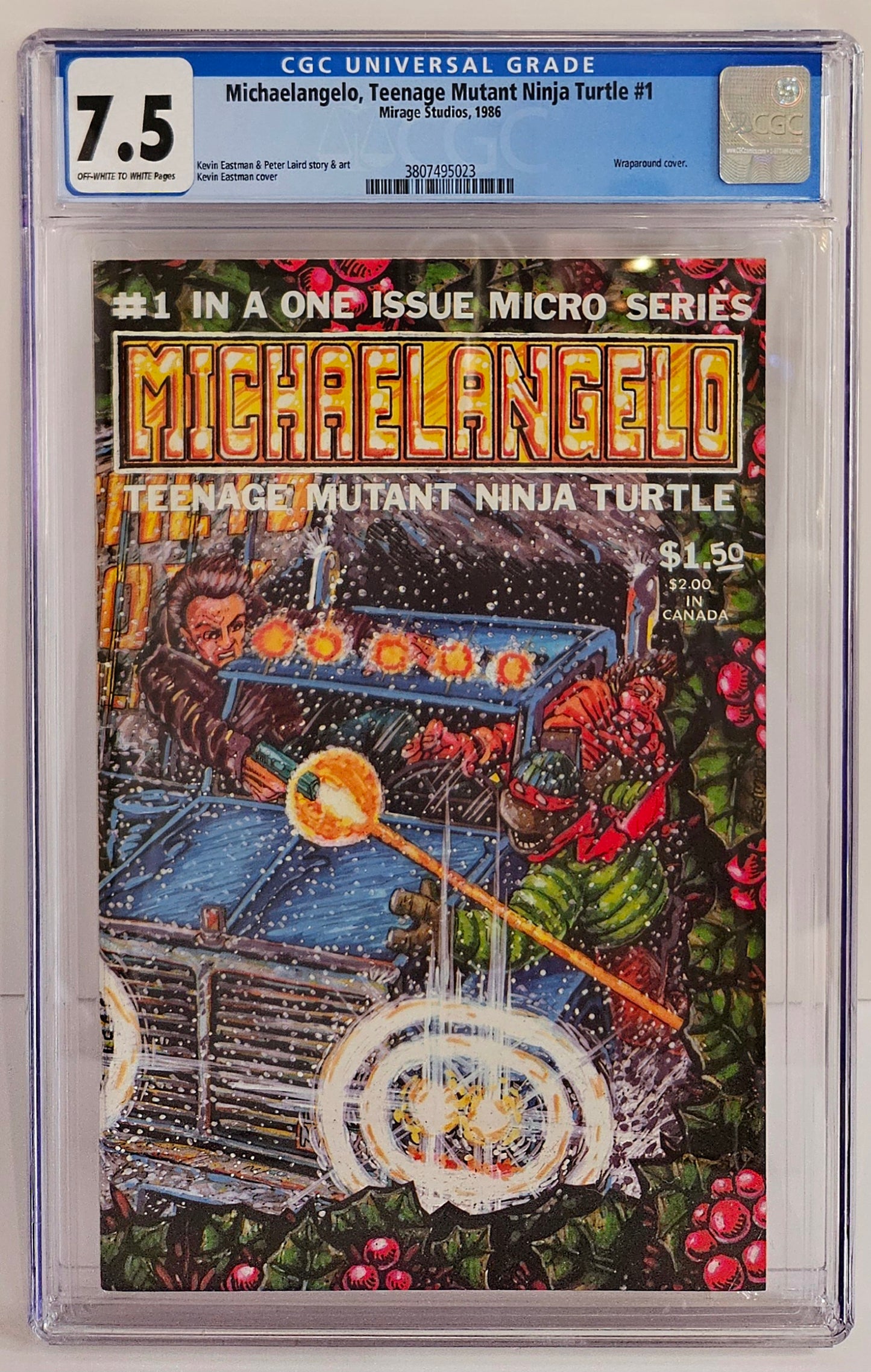CGC 7.5 Michaelangelo, TMNT #1