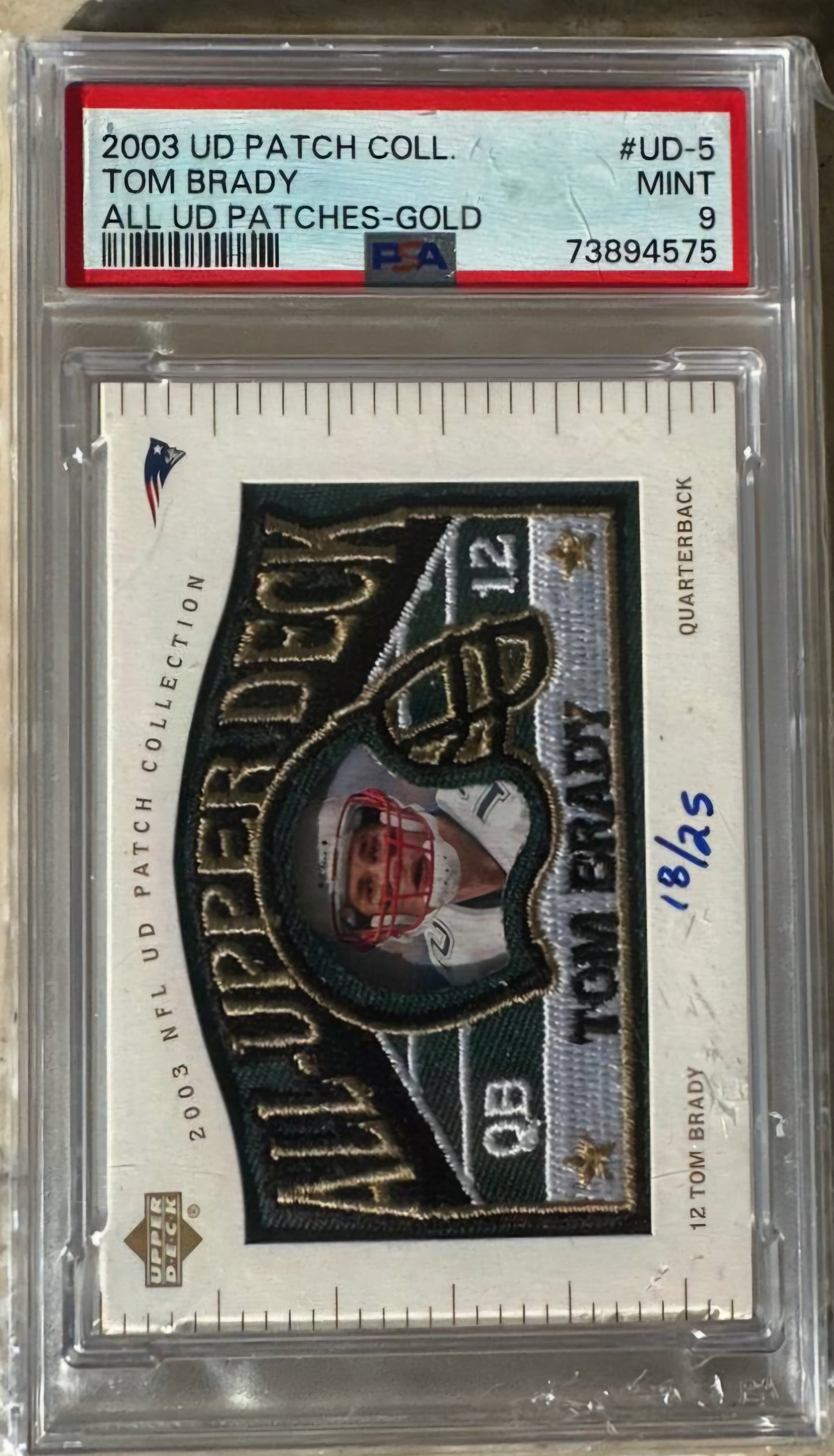 2003 Upper Deck Patch Collection -Tom Brady