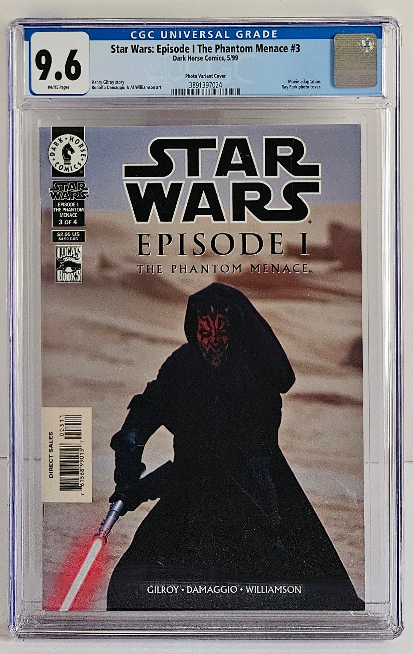 CGC 9.6 Star Wars: Episode I - The Phantom Menace #3