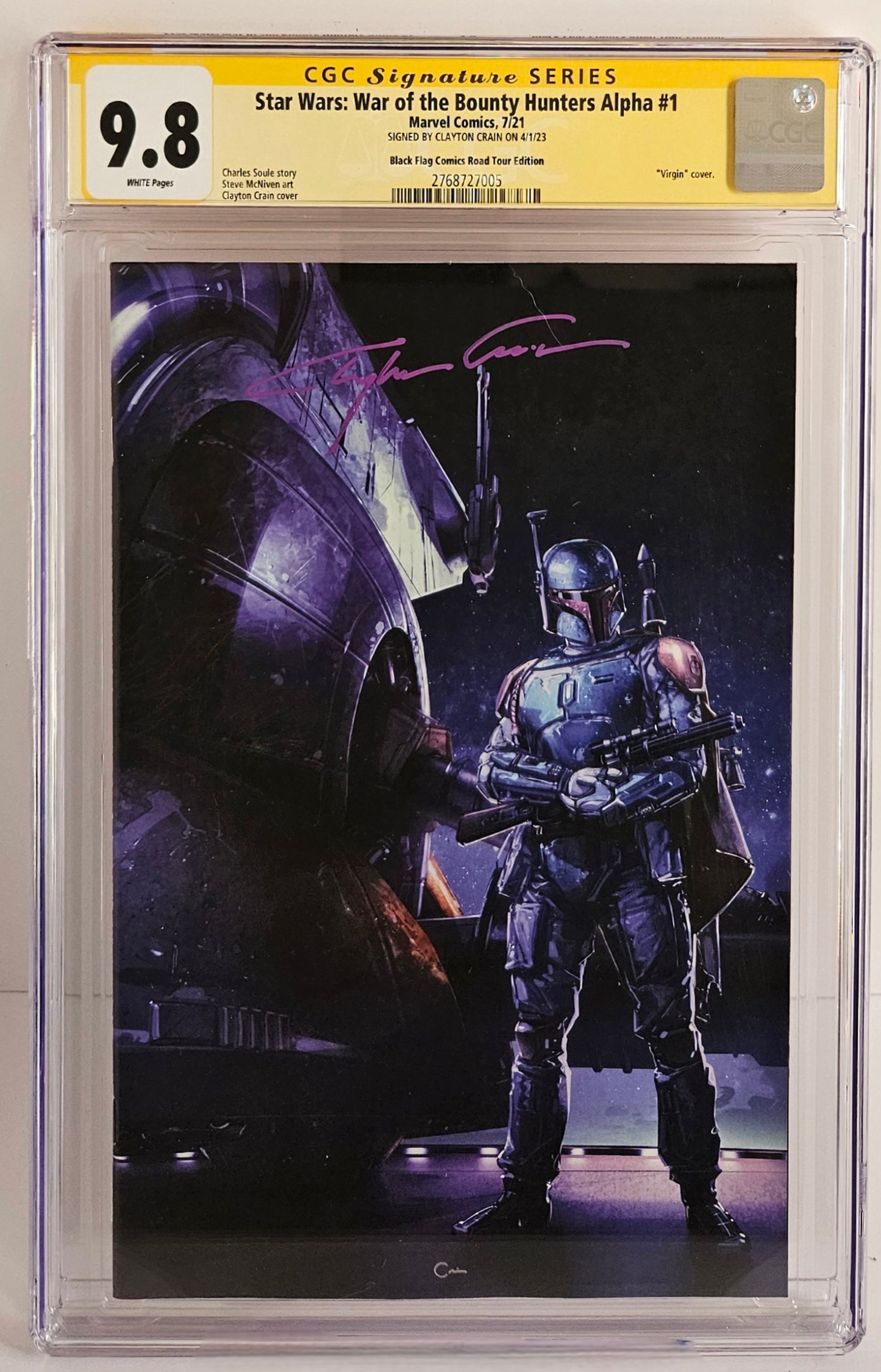 CGC SS 9.8 Star Wars: War of the Bounty Hunters Alpha #1