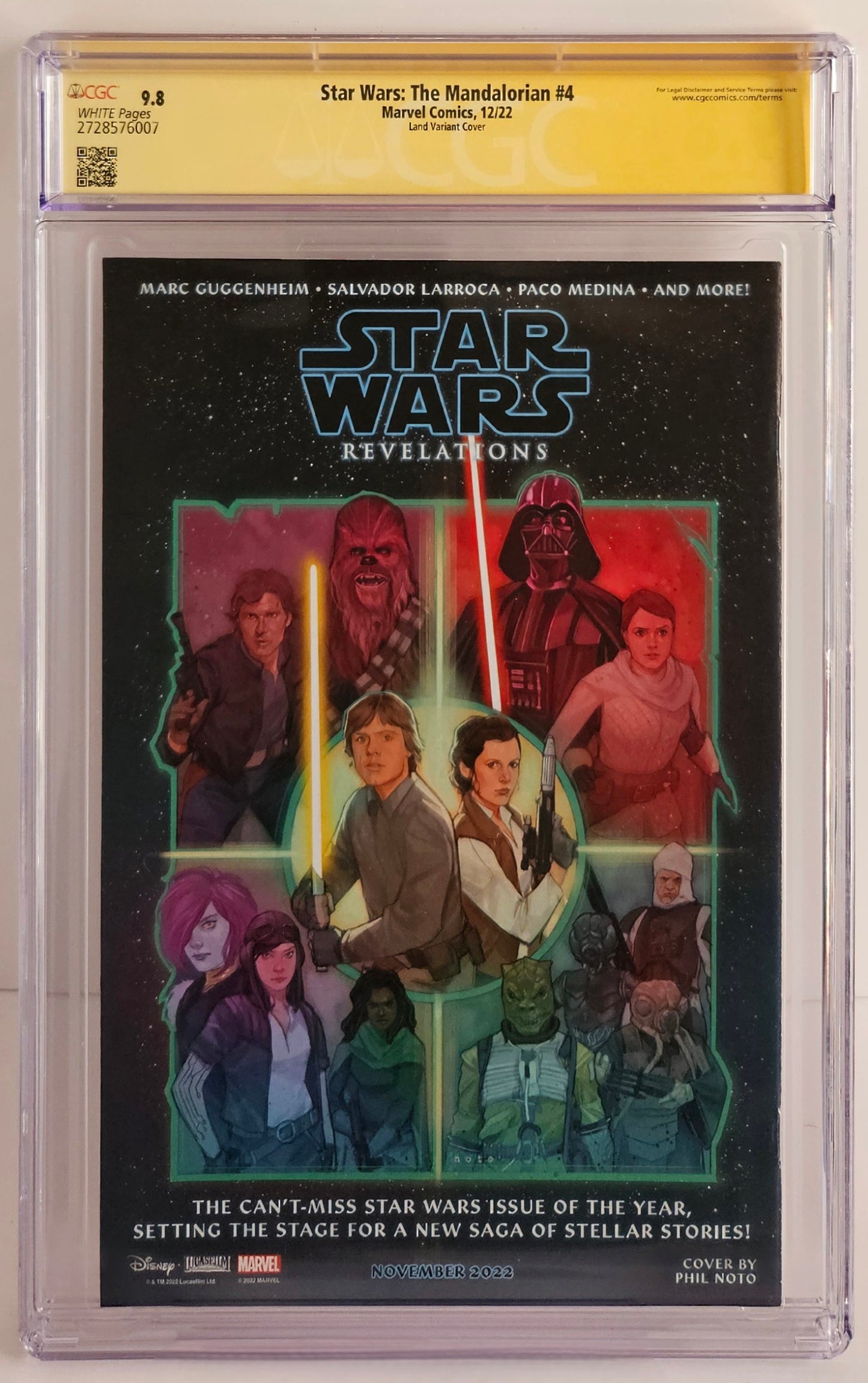 CGC SS 9.8 Star Wars: The Mandalorian #4 Land