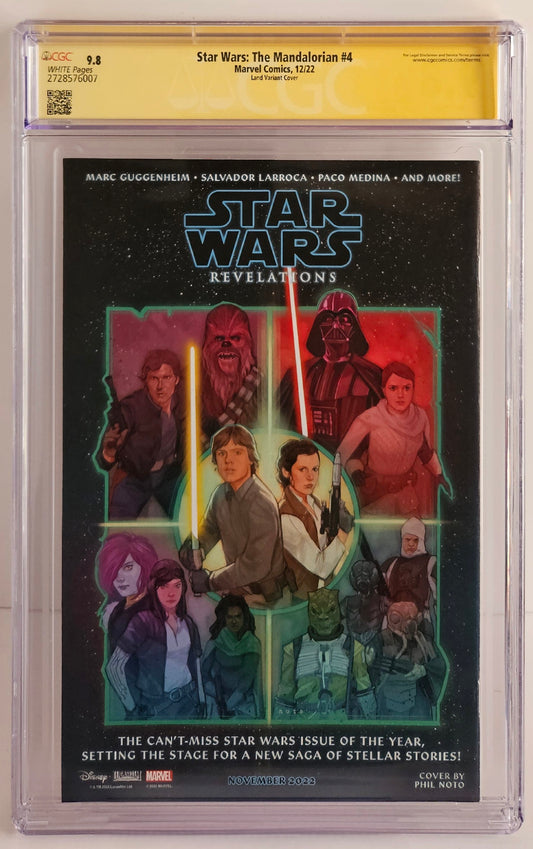 CGC SS 9.8 Star Wars: The Mandalorian #4 Land