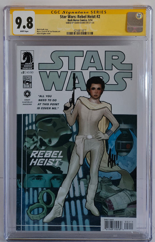 CGC SS 9.8 Star Wars: Rebel Heist #2 Hughes