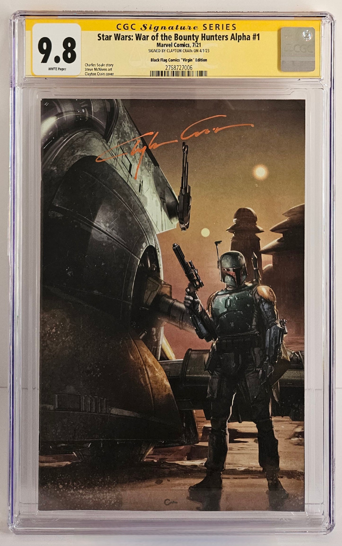 CGC SS 9.8 Star Wars: War of the Bounty Hunter Alpha #1