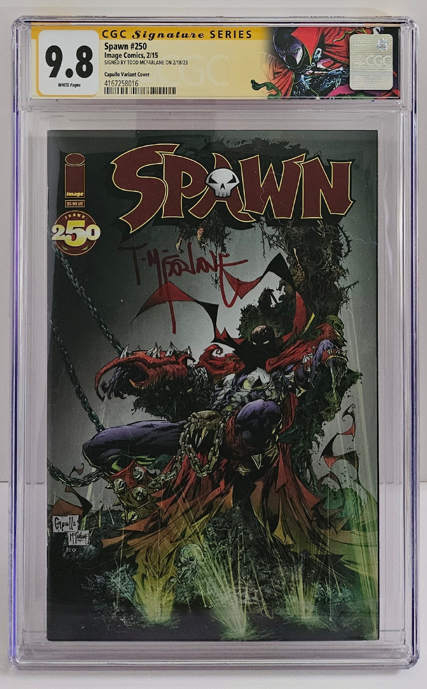 CGC SS 9.8 Spawn #250 - Todd McFarlane