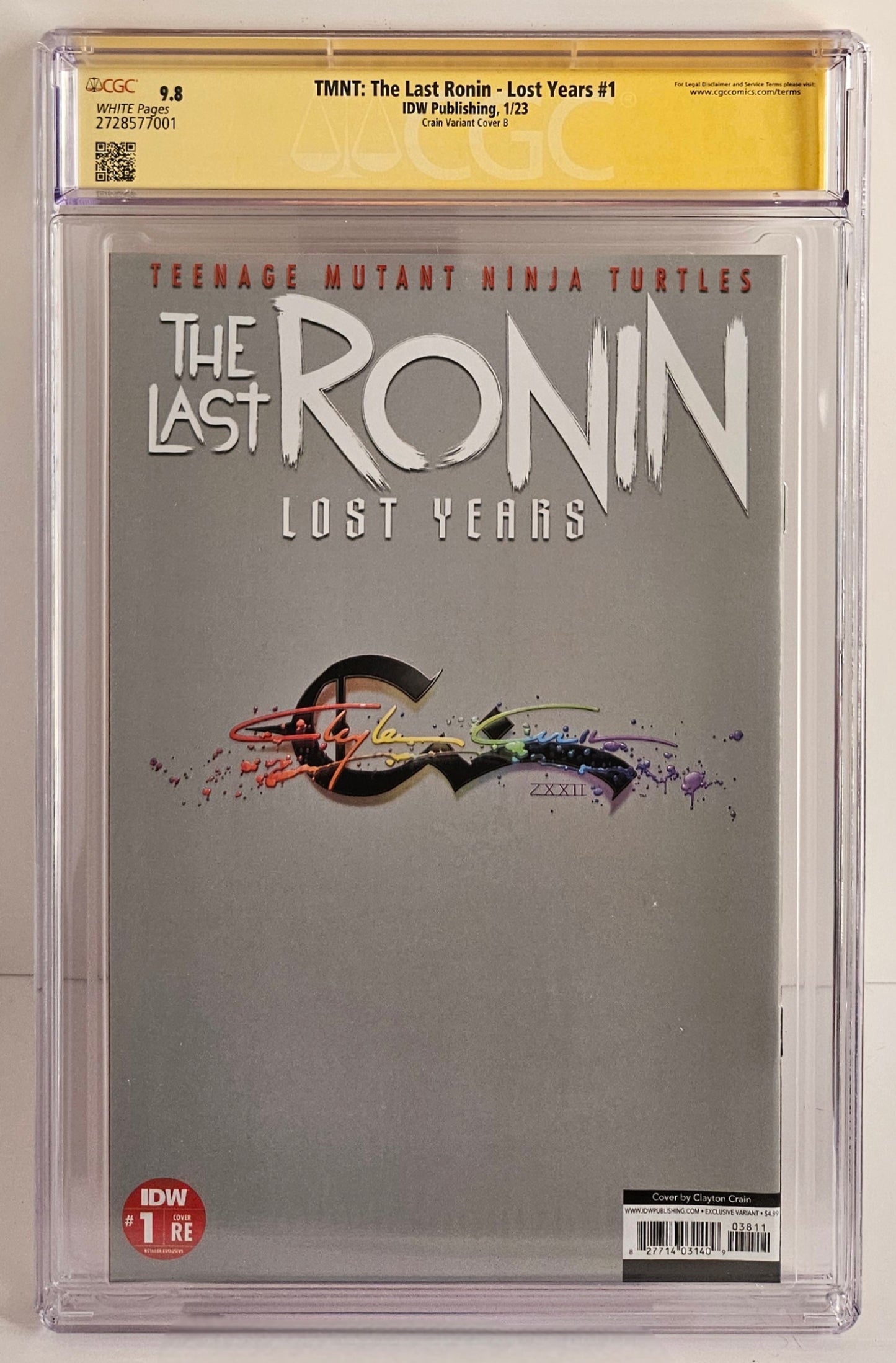 CGC SS 9.8 TMNT: The Last Ronin - The Lost Years #1
