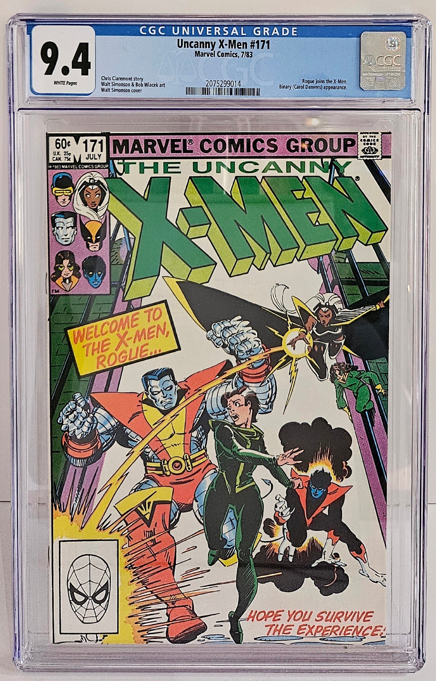CGC 9.4 The Uncanny X-Men #171
