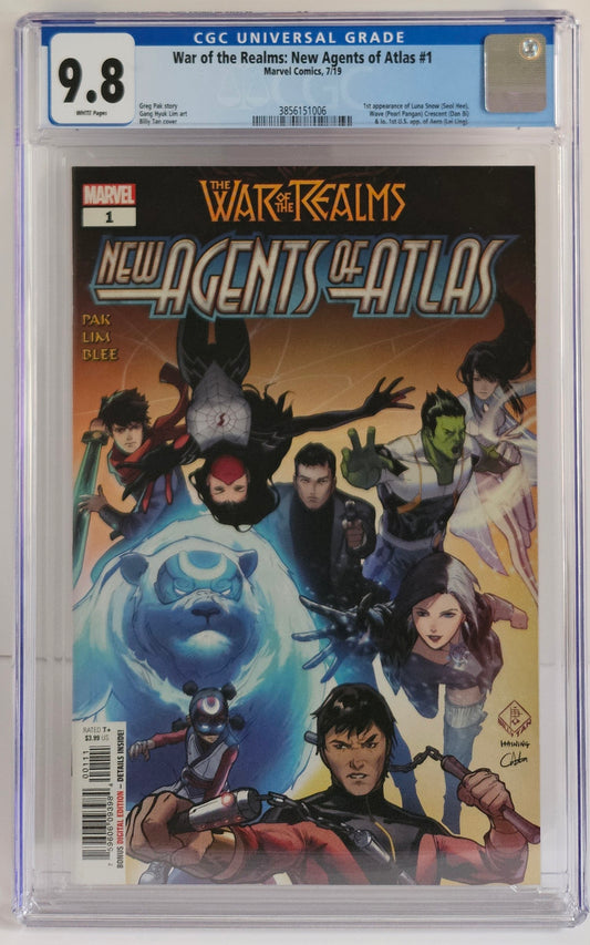 CGC 9.8 War of the Realms: New Agents of Atlas #1