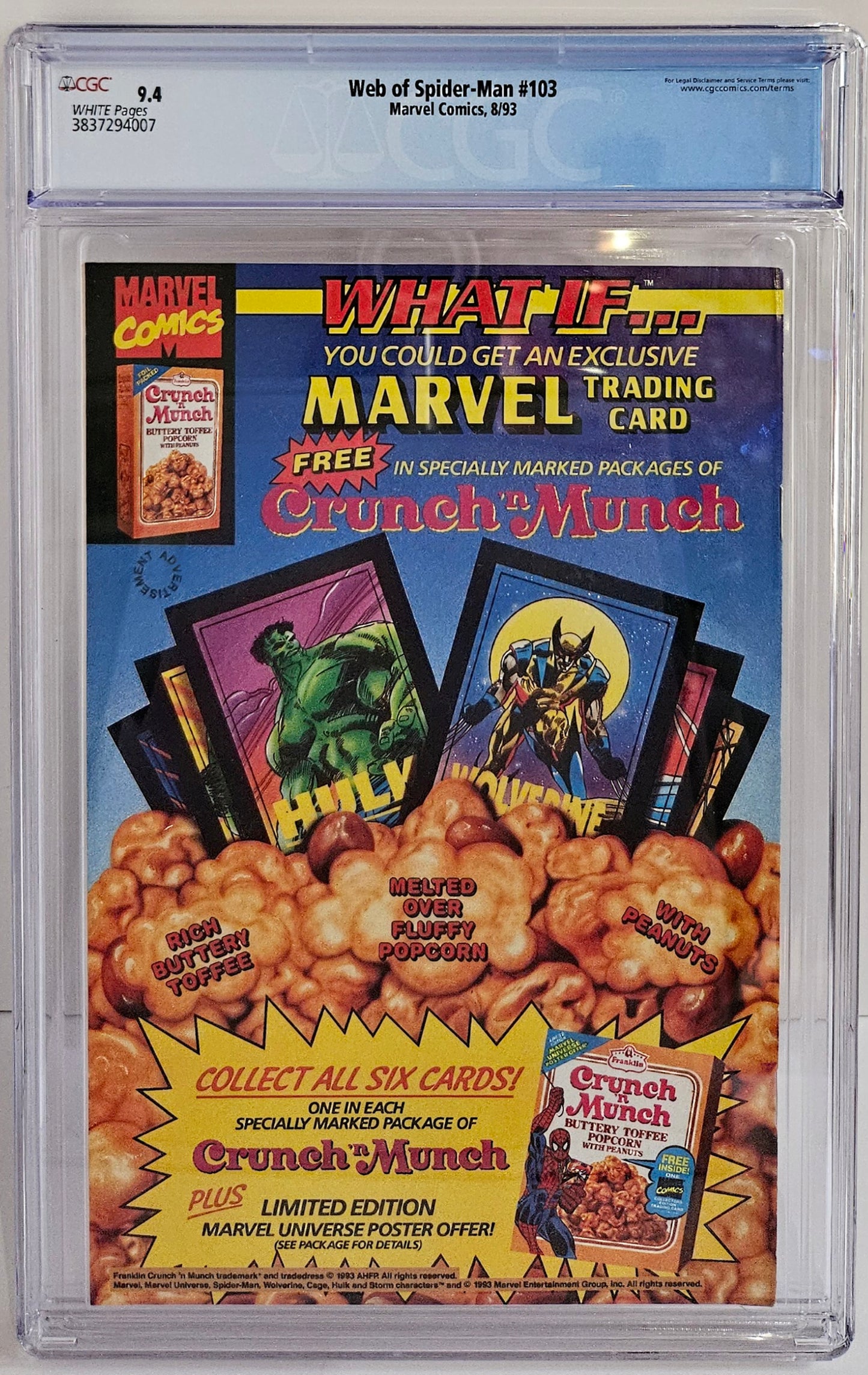 CGC 9.4 - Web of Spider-Man #103