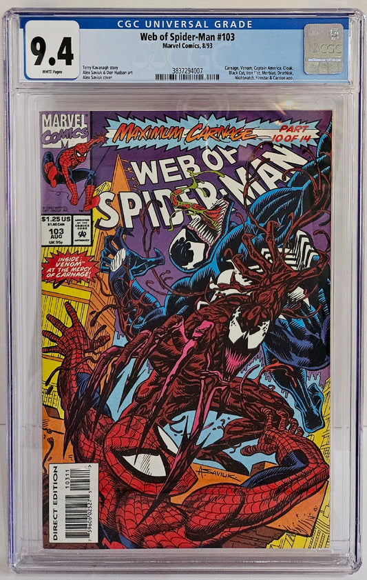 CGC 9.4 - Web of Spider-Man #103