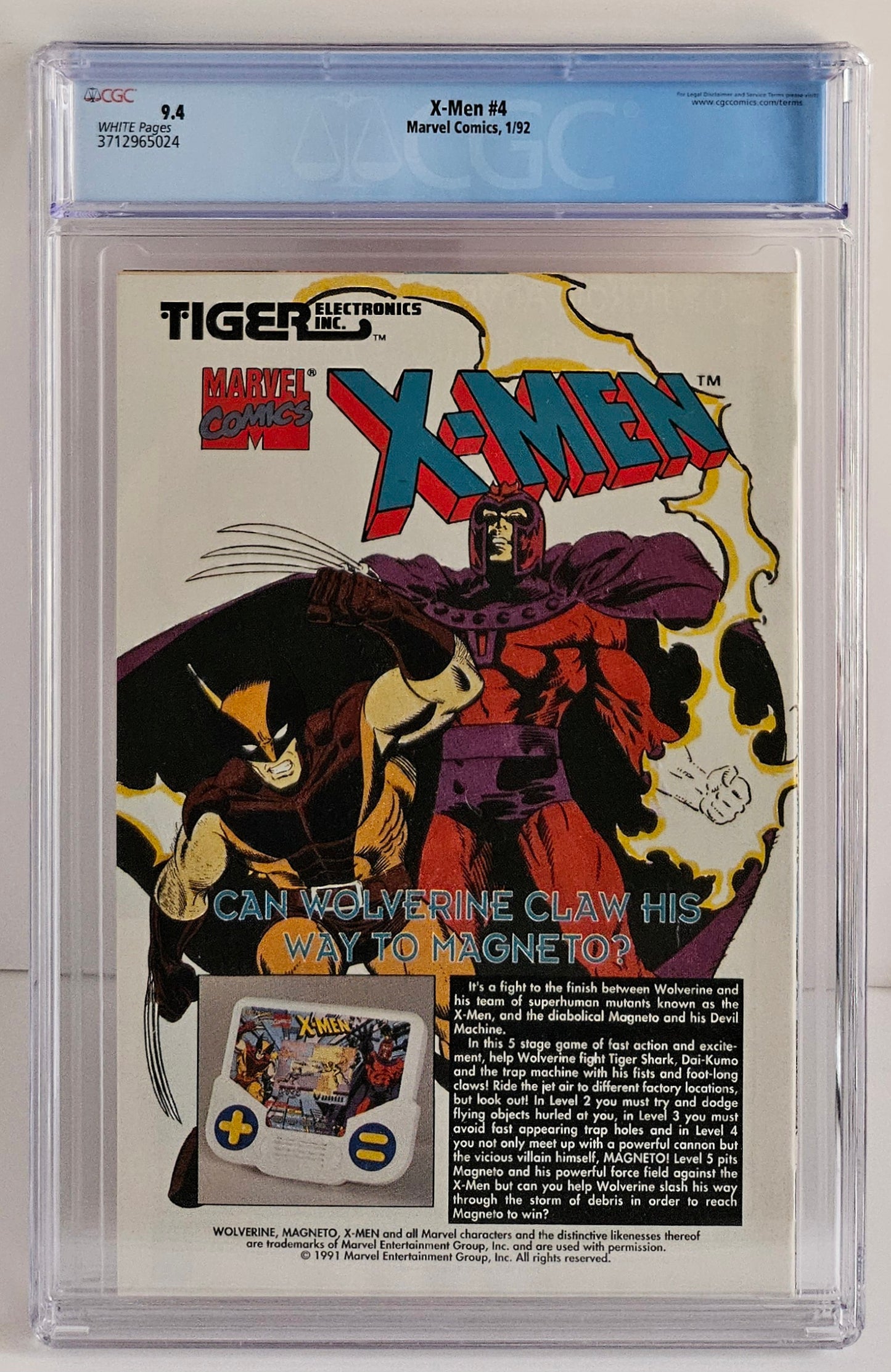CGC 9.4 X-Men #4