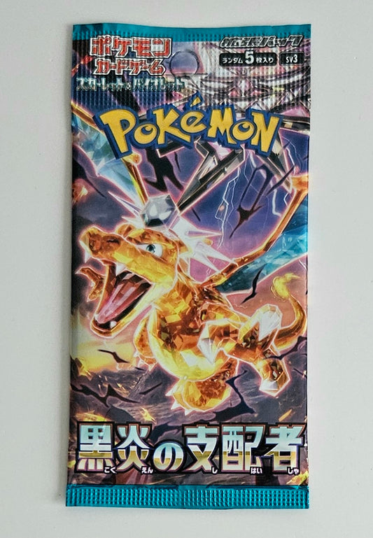 LOT of 5 Pokemon Scarlet & Violet - Ruler of The Black Booster Pack - Japanese